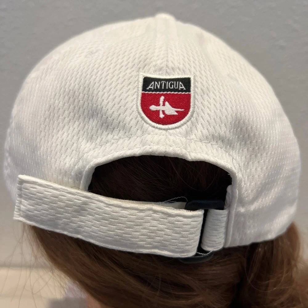 USGA Antigua Desert Dry Womens White Cap Hat Golf Association Of FL Adjustable